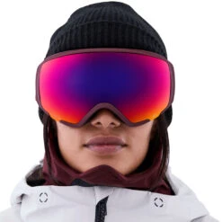 Anon WM1 MFI With Spare Snowboardbrille Mulberry/Prcv Sunny Red + Prcv Burst Damen -PICT Snow Geschaft anon wm1 mfi spare 19176106600 03 gross