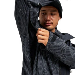 Burton [ak] Gore-Tex Cyclic Wintersportjacke Logo Lines Herren -PICT Snow Geschaft burton ak gore tex cyclic jacket 10002108004 02 gross