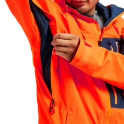 Burton [ak] Gore-Tex Cyclic Schneejacke Clownfish Orange/Dress Blue Herren -PICT Snow Geschaft burton ak gore tex cyclic jacket 10002108802 02 gross