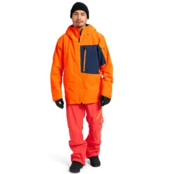 Burton [ak] Gore-Tex Cyclic Schneejacke Clownfish Orange/Dress Blue Herren -PICT Snow Geschaft burton ak gore tex cyclic jacket 10002108802 06 gross