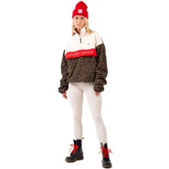 Eivy Ball Fleece Mid Layer Offwhite & Leopard Damen -PICT Snow Geschaft eivy ball fleece 6221190218 6066 04 gross