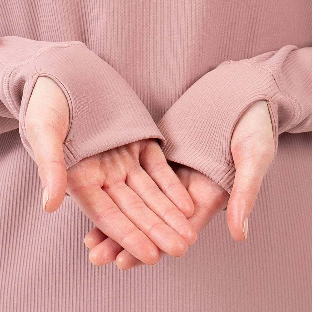 Eivy Icecold Gaiter Rib Langarmshirt Faded Woodrose Damen 3 Eivy Icecold Gaiter Rib Langarmshirt Faded Woodrose Damen – Bild 3