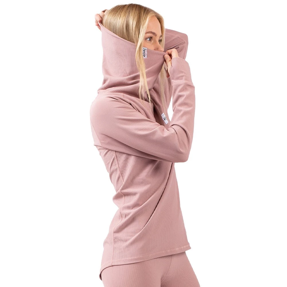 Eivy Icecold Gaiter Rib Langarmshirt Faded Woodrose Damen 1 Eivy Icecold Gaiter Rib Langarmshirt Faded Woodrose Damen