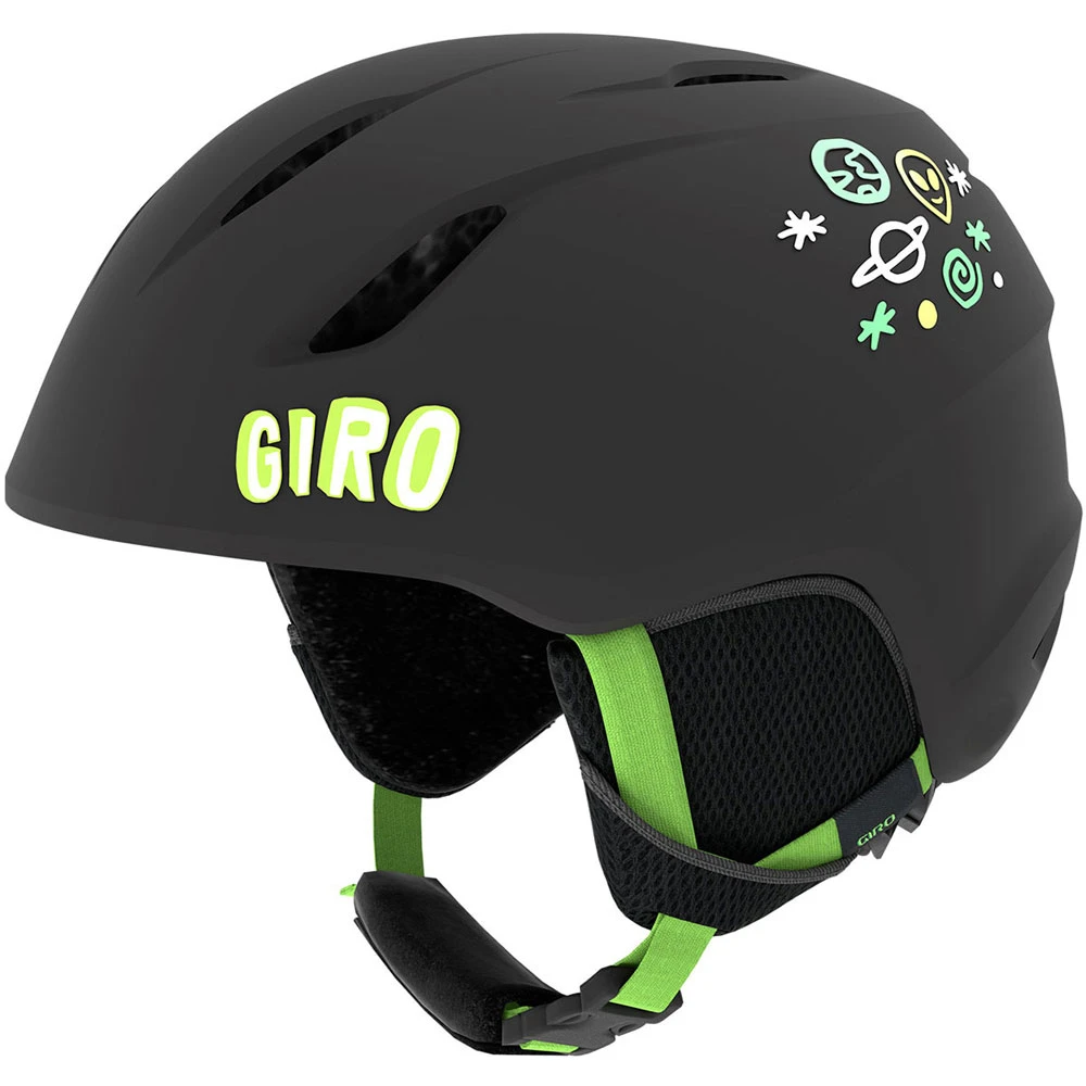 Giro Launch Skihelm Matte Black/Bright Green Alien Kinder 2 Giro Launch Skihelm Matte Black/Bright Green Alien Kinder – Bild 2