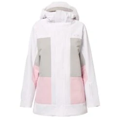Oakley Beaufort RC Insulated Snowboardjacke White/Lunar Rock/Pink Flower Damen -PICT Snow Geschaft oakley beaufort rc insulated foa500280 9n8 05 gross4Zj8jDTCAJBX3