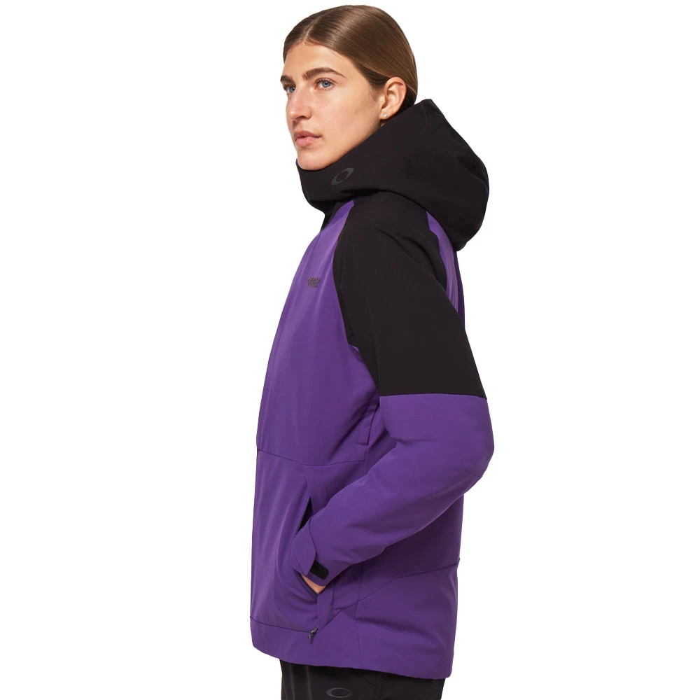 Oakley Camellia Insulated Skijacke Blackout/Deep Violet Damen 2 Oakley Camellia Insulated Skijacke Blackout/Deep Violet Damen – Bild 2
