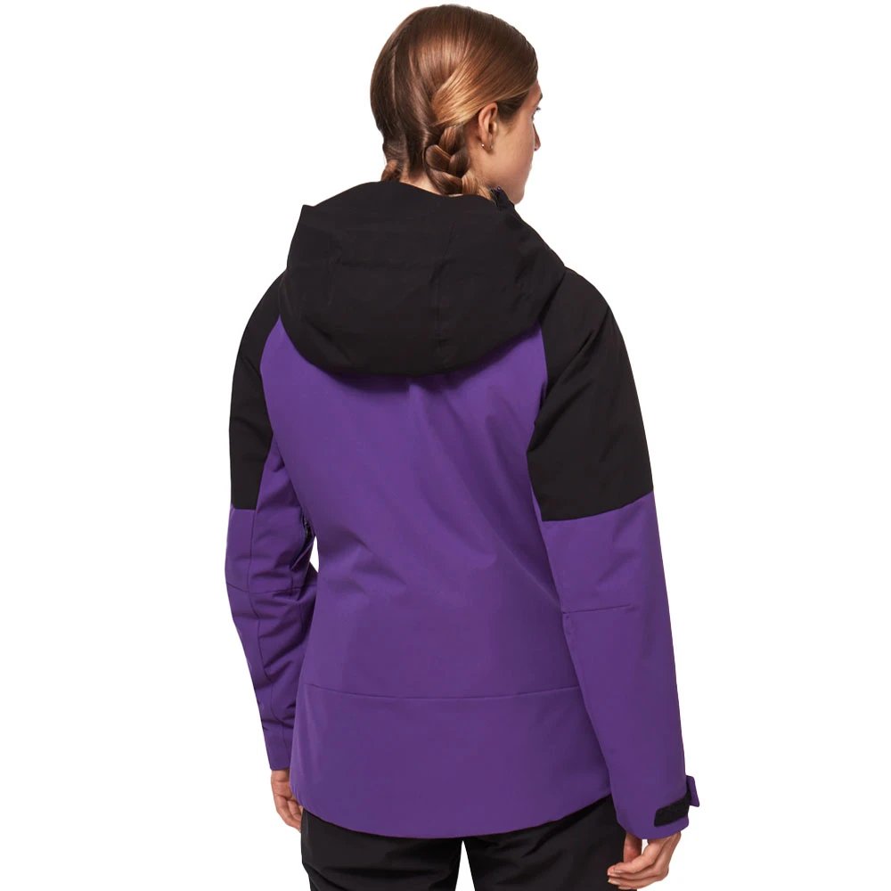 Oakley Camellia Insulated Skijacke Blackout/Deep Violet Damen 3 Oakley Camellia Insulated Skijacke Blackout/Deep Violet Damen – Bild 3