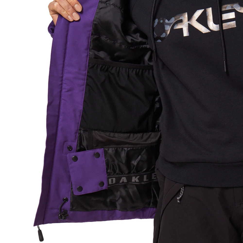 Oakley Camellia Insulated Skijacke Blackout/Deep Violet Damen 5 Oakley Camellia Insulated Skijacke Blackout/Deep Violet Damen – Bild 5