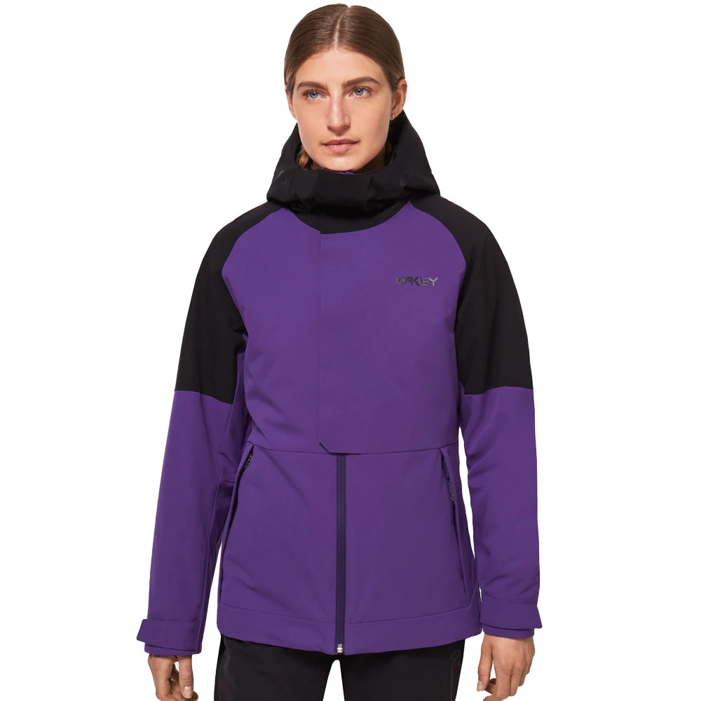 Oakley Camellia Insulated Skijacke Blackout/Deep Violet Damen 1 Oakley Camellia Insulated Skijacke Blackout/Deep Violet Damen