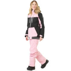 Picture Lander Print Winterjacke Pink Damen -PICT Snow Geschaft picture lander print jacket wvt165 pink 02 grossfztetW5drpOAO