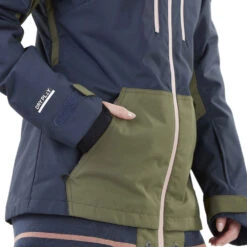 Picture Lander Snowboardjacke Army Green Damen -PICT Snow Geschaft picture lander wvt196 army green 03 gross