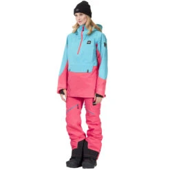 Picture Tanya Snowboardjacke Light Blue Pink Damen -PICT Snow Geschaft picture tanya wvt190 light blue pink 02 gross