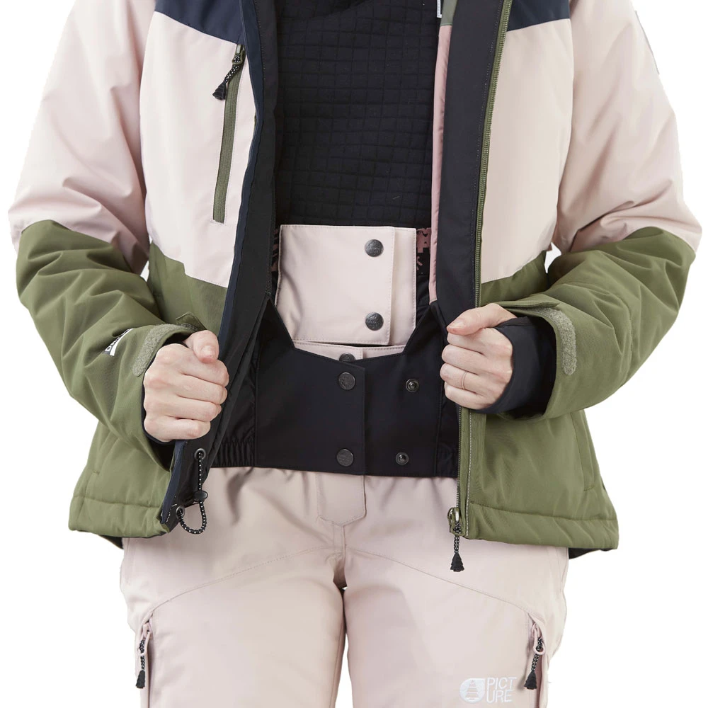 Picture Week End Snowboardjacke Dark Blue Army Green Damen 4 Picture Week End Snowboardjacke Dark Blue Army Green Damen – Bild 4