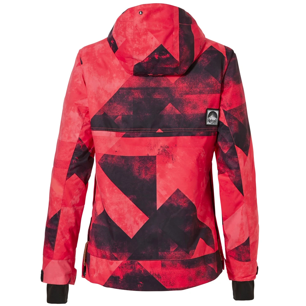 Rehall Frida-R Skijacke Graphic Mountains Red/Pink Damen 5 Rehall Frida-R Skijacke Graphic Mountains Red/Pink Damen – Bild 5