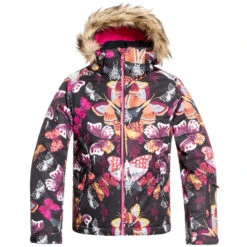 Roxy Jet Ski Skijacke True Black Butterfly Kinder