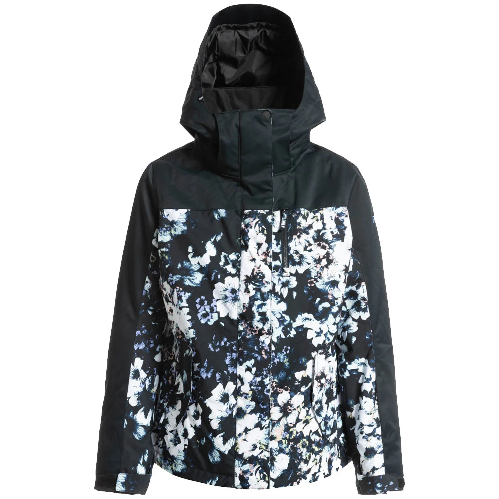 Roxy Jetty Block Snowboardjacke True Black/Black Flowers Damen 5 Roxy Jetty Block Snowboardjacke True Black/Black Flowers Damen – Bild 5