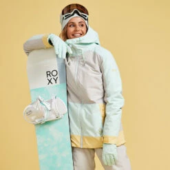 Roxy Ravine Skijacke Grey/Türkis Damen -PICT Snow Geschaft roxy ravine jacket erjtj03392 sfv0 06 gross