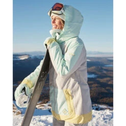 Roxy Ravine Skijacke Grey/Türkis Damen -PICT Snow Geschaft roxy ravine jacket erjtj03392 sfv0 07 gross