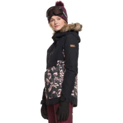 Roxy Shelter Skijacke True Black Poppy Damen -PICT Snow Geschaft roxy shelter erjtj03214 kvj3 true black poppy 02 grossROhBv7b2oAup9