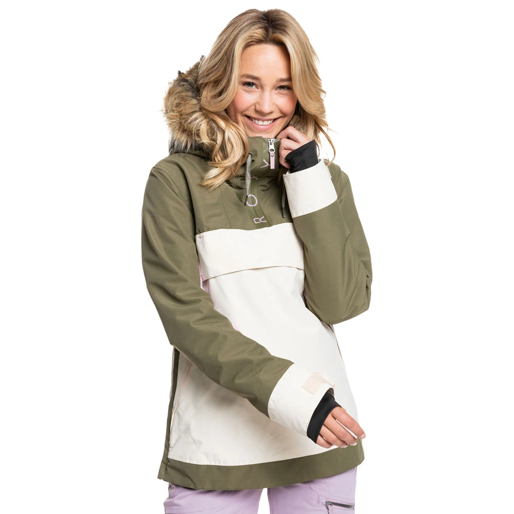 Roxy Shelter Skijacke Burnt Olive Damen 1 Roxy Shelter Skijacke Burnt Olive Damen