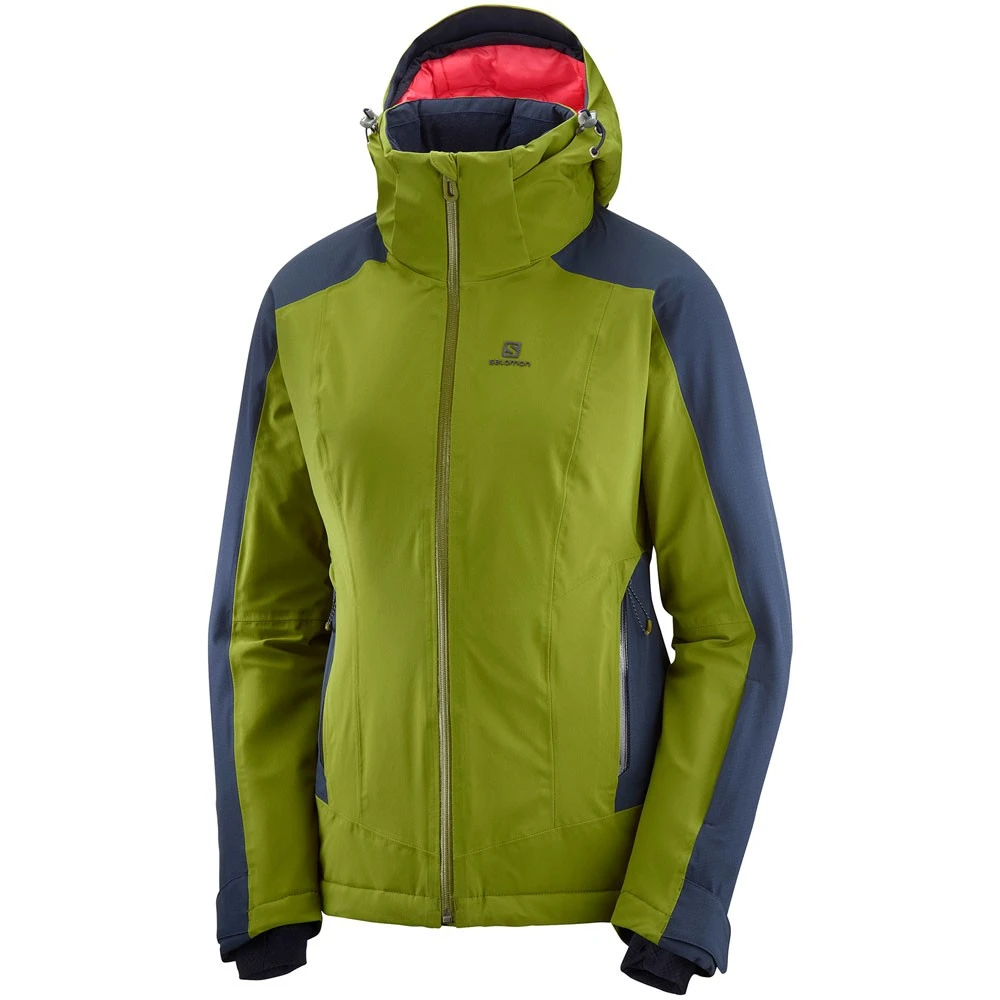 Salomon Brilliant Wintersportjacke Avocado/Night Sky Damen 1 Salomon Brilliant Wintersportjacke Avocado/Night Sky Damen