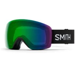 Smith Skyline Schneebrille Black/Chromapop Everyday Green Mirror Damen, Herren