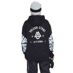 Volcom Costus Hoodie Black Damen -PICT Snow Geschaft volcom costus pullover fleece h4152305 blk 03 grossGZnatX12KbFPO