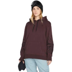 Volcom Costus Kapuzenpullover Black Plum Damen -PICT Snow Geschaft volcom costus pullover fleece h4152305 bpm 02 gross