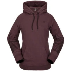 Volcom Costus Kapuzenpullover Black Plum Damen
