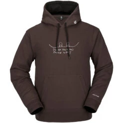 Volcom D.I. Fleece Hoodie Brown Herren
