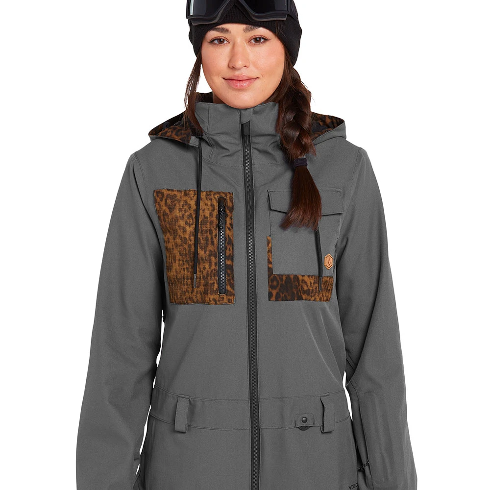 Volcom Romy Schneeanzug Dark Grey Damen 2 Volcom Romy Schneeanzug Dark Grey Damen – Bild 2